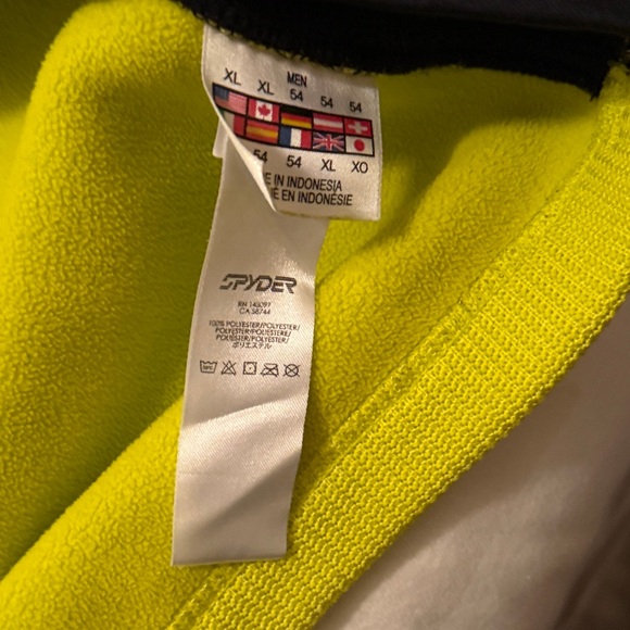 Spyder Yellow and Black Quarter-Zip Pullover - Picture 7 of 8